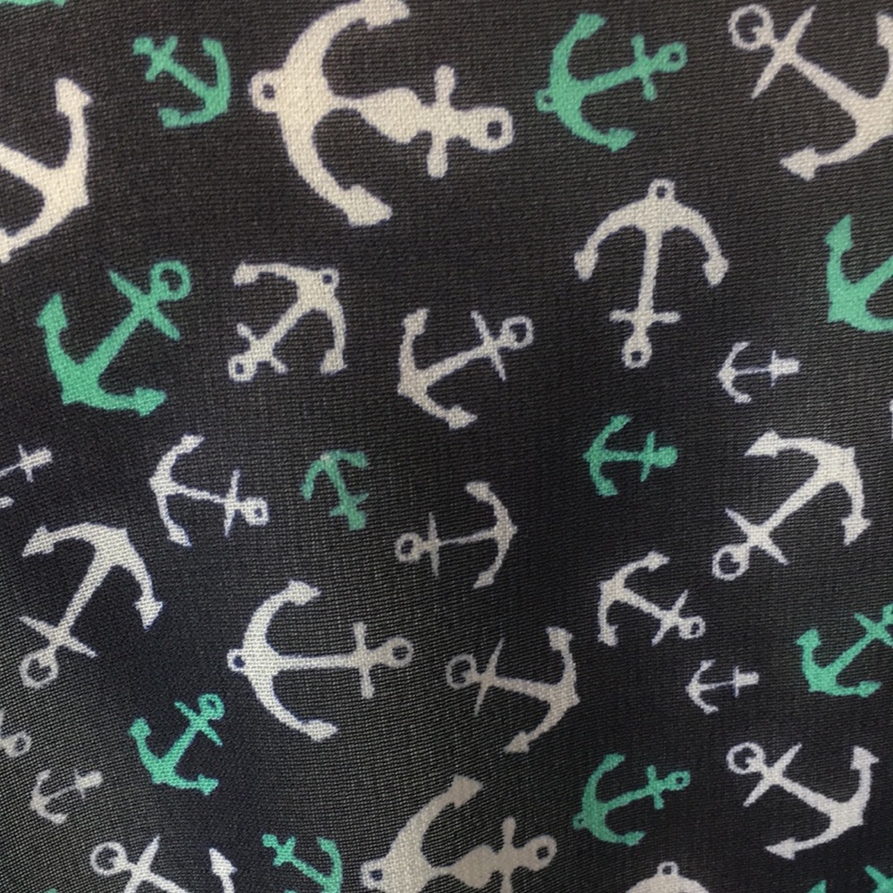 Lagaci Sheer Racerback Anchor Tank Top Navy S - Picture 5 of 9